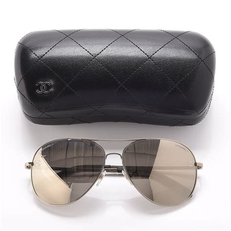 chanel aviator sunglasses womens